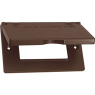 Southwire Single Gang Horizontal Bronze Weatherproof GFCI Cover