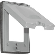 Southwire 10-In-1 Single Gang Non-Metallic Multi-Use Gray Weatherproof Cover