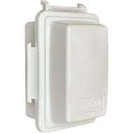 Southwire 14-In-1 Single Gang White Non-Metallic Vertical/Horizontal While In-Use Extra-Duty Rated Multi-Use Cover