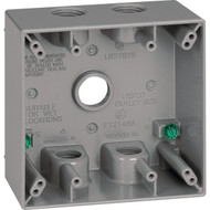 Southwire Single Gang 3/4 In. 5-Hole Side-Hole White Weatherproof Junction Box