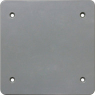 Southwire Double Gang Gray Non-Metallic Weatherproof Blank Cover