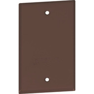 Southwire Single Gang Bronze Weatherproof Blank Cover