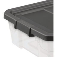 Sterilite 40 Qt./38L Flat Gray Stacker Storage Tote
