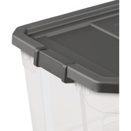 Sterilite 76 Qt./72L Flat Gray Stacker Storage Tote