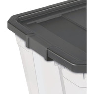 Sterilite 200 Qt./189L Flat Gray Stacker Storage Tote