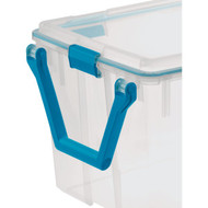 Sterilite 120 Qt. Blue Aquarium Wheeled Gasket Box