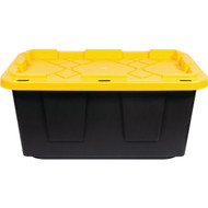 Greenmade 17 Gal. Black/Yellow Pro Box Storage Tote