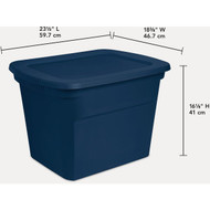 Sterilite 18 Gal./68L Marine Blue Tote