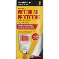 Allway Paint Poncho Wet Paint Brush Protectors (5-Pack)