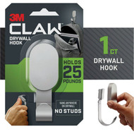 3M Claw 25 Lb. Silver Drywall Hook