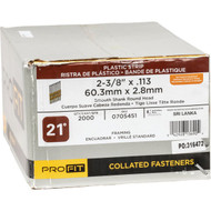 Pro-Fit 2-3/8 In. x 0.133 In. 21 Degree Plastic Strip Round Head Hot Dipped Galvanized Framing Stick Nails (2000 Ct.)