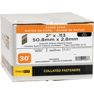 Pro-Fit 2 In. x 0.133 In. 30 Degree Paper Tape Smooth Shank Clipped Head Brite Framing Stick Nails (2000 Ct.)