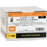 Pro-Fit 2-3/8 In. x 0.113 In. 30 Degree Paper Tape Smooth Shank Round Head Brite Framing Stick Nails (2000 Ct.)