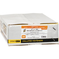 Pro-Fit 2 In. x 0.113 In. 30 Degree Paper Tape Ring Shank Clipped Head Hot Dipped Galvanized Framing Stick Nails (2000 Ct.)