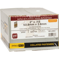 Pro-Fit 2 In. x 0.113 In. 21 Degree Plastic Strip Ring Shank Round Head Hot Dipped Galvanized Framing Stick Nails (2000 Ct.)