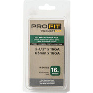 Pro-Fit 2-1/2 In. 16 Gauge Stainless Steel 20 Degree Anglred Finish Nails (500 Ct.)