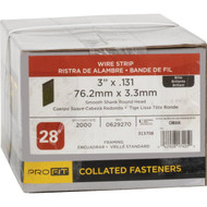 Pro-Fit 3 In. x 0.131 In. 28 Degree Wire Strip Smooth Shank Round Head Brite Framing Stick Nails (2000 Ct.)