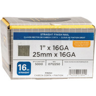 Pro-Fit 1 In. 16 Gauge Electro Galvanized Straight Finish Nails (5000 Ct.)