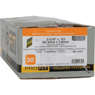 Pro-Fit 2-3/8 In. x 0.113 In. 30 Degree Paper Tape Ring Shank Clipped Head Stainles Steel Framing Stick Nails (1000 Ct.)