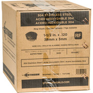 Stinger 1-1/2 In. x 0.120 In. 15 Degree Stainless Steel Coil Roofing Nails (3600 Ct.)