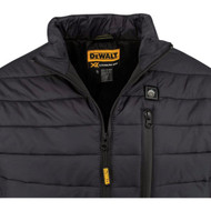 DEWALT Men's Black Puffer Heated Jacket Kit  M