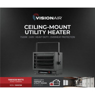 Vision Air 7500W/6250W 240V Wire Element Electric Ceiling Mount Heater