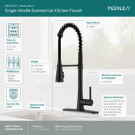 Peerless Precept 1-Handle Commercial Kitchen Faucet