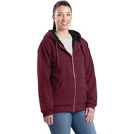 Berne Women's Large Cabernet Insulated Full-Zip Hooded Sweatshirt
