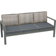 Outdoor Expressions 4-Piece Aluminum Sofa Patio Chat Set