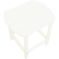 Outdoor Expressions White HDPE Side Table