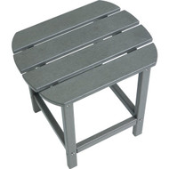 Outdoor Expressions Gray HDPE Side Table