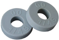10pk 1/2"flt Gry Washer