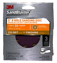 3pk 5" 220g Sand Disc