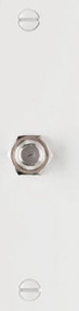 Wht 1g Coax Wall Plate