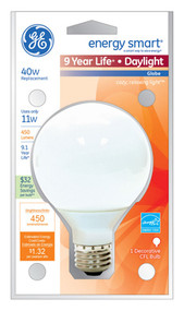 Ge 11w G25 Day Cfl Bulb