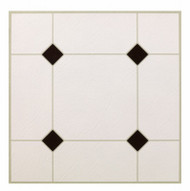 30pc Blk/wht Floor Tile