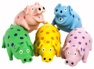 Polka Dot Pig Dog Toy