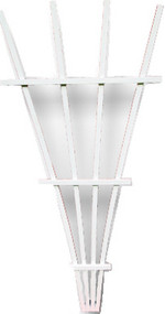 3' Wht Fan Trellis