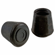 1-1/4" Blk Rubb Leg Tip