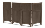 Brn Wicker Deco Screen