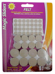 132pk Oat Felt Pad Asst