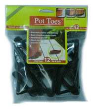 12pk 3" Blk Pot Toes