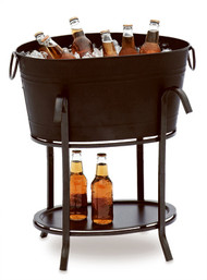 Blk Stl Party Tub