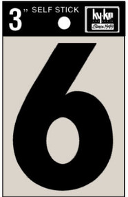 3" Blk Adhes Number 6