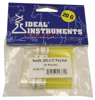 5pk 20x1/2 Poly Needle
