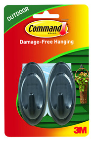 Command 2pk Slate Hook