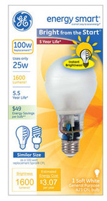 Ge 25w A23 Cfl Bulb