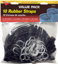 10pk Rubb Strap Asstd