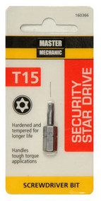 Mm 1" Tx15 Torx Sec Bit