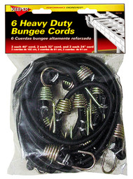 6pk Bungee Cord Asstd